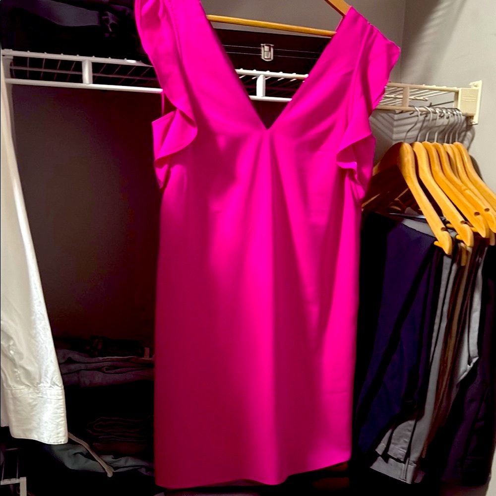 Express Pink Flutter Sleeve Sundress